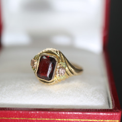 英国 イギリス ビンテージ ゴールド リング 指輪 レディース 天然