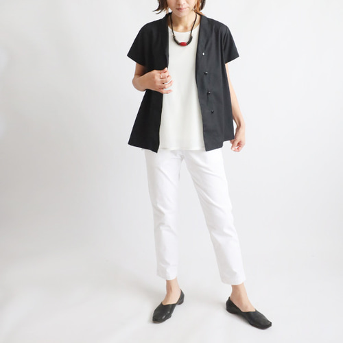 ラスト3 最終SALE コットン 夏ジャケット にもなる 半袖