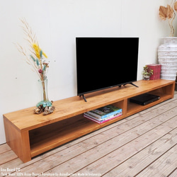 テレビ台 ローボード　チーク材 超低い！チーク無垢材 テレビ台 210cm SLNA ローボード ナチュラル TV
