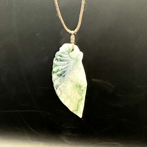 2025.4.25天使貝 糸魚川最上級極品ロウカン氷翡翠 ネックレス