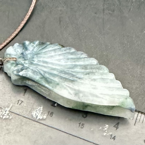 2025.4.25天使貝 糸魚川最上級極品ロウカン氷翡翠 ネックレス