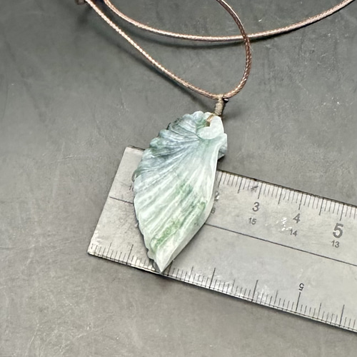 2025.4.25天使貝 糸魚川最上級極品ロウカン氷翡翠 ネックレス