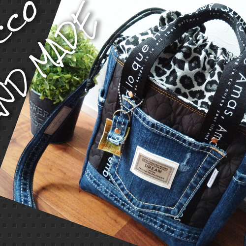 sale♥デニムリメイクバッグチャーム 星 671 バッグチャーム