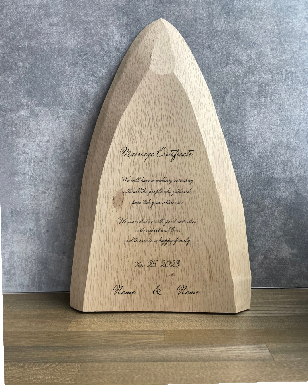 結婚式＊一枚板  結婚証明証・ウェルカムボード