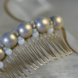 【Orinuvaセレクト】七五三ママ・結婚式参列におすすめ -minamo- (hair comb) 4枚目の画像