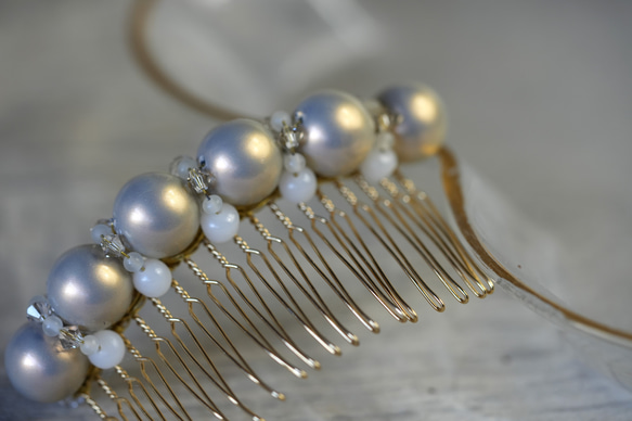 【Orinuvaセレクト】七五三ママ・結婚式参列におすすめ -minamo- (hair comb) 4枚目の画像