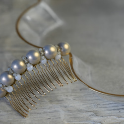 【Orinuvaセレクト】七五三ママ・結婚式参列におすすめ -minamo- (hair comb) 2枚目の画像