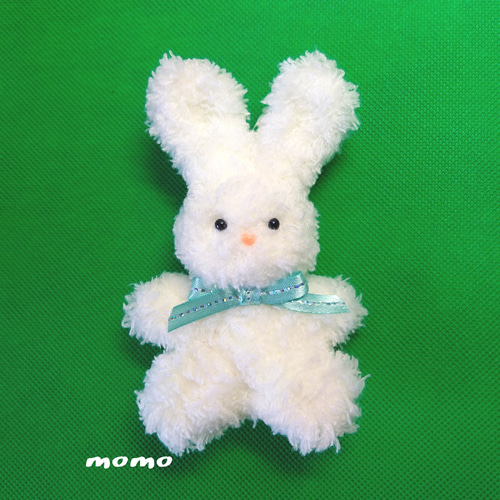 モールドール うさぎ(白) ぬいぐるみ momo 通販 19238633｜Creema