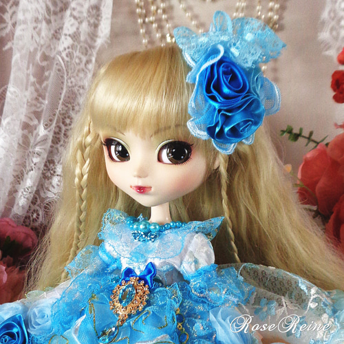 ベルサイユの薔薇 ブルーローズ煌めきのボリュームドールドレス ベルサイユの薔薇 華やかなブルーローズ煌めきのボリュームフリル