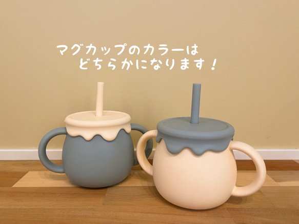 出産祝い　お食事エプロン・3wayシリコンカップ・シリコンボール・おしゃぶりホルダー　クジラ　男の子・女の子 4枚目の画像