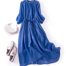 夏.薄手ワンピース/半袖スカート/ゆったりなドレス 3枚目の画像