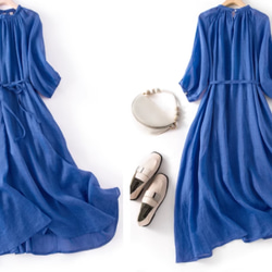 夏.薄手ワンピース/半袖スカート/ゆったりなドレス 2枚目の画像