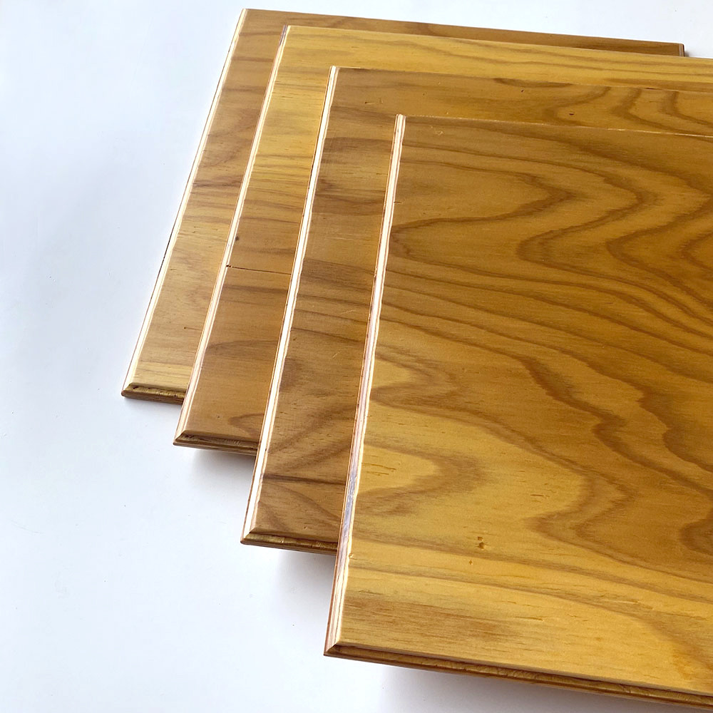 【モールディング加工の合板4枚セット】 ショップ什器、店舗家具、DIY素材、撮影素材に