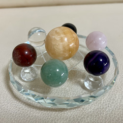 モスアゲート 水草瑪瑙 天然石スフィア 風水晶 エネルギー 幸運