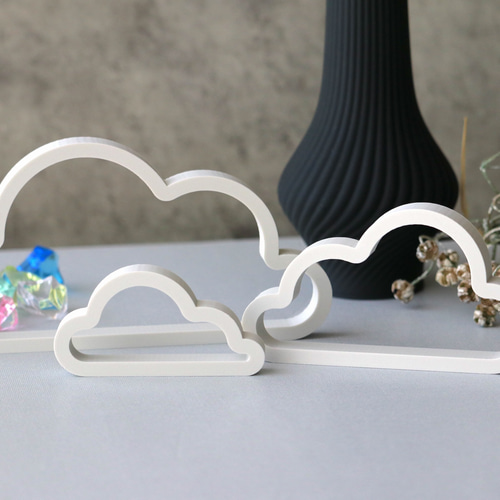 インテリアオブジェ 雲（アウトライン） 大中小3点セット その他