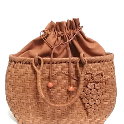 山葡萄バッグ楕円葡萄柄 山葡萄バッグ楕円葡萄柄 かごバッグ 山葡萄バッグ魅力 通販