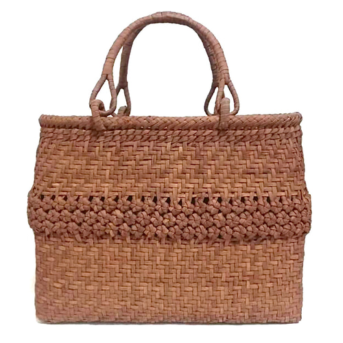 山葡萄バッグ高級極細三段花結び かごバッグ 山葡萄バッグ魅力 通販