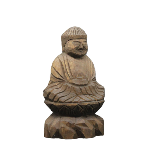 薬師三尊(13/15/14cm yn3zon6214) 仏像 円空仏 摸刻 木彫 彫刻