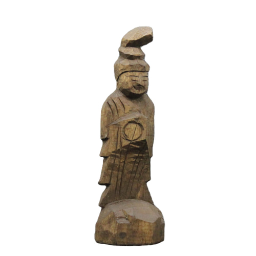 薬師三尊(13/15/14cm yn3zon6214) 仏像 円空仏 摸刻 木彫 彫刻