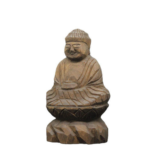 薬師三尊(13/15/14cm yn3zon6214) 仏像 円空仏 摸刻 木彫 彫刻