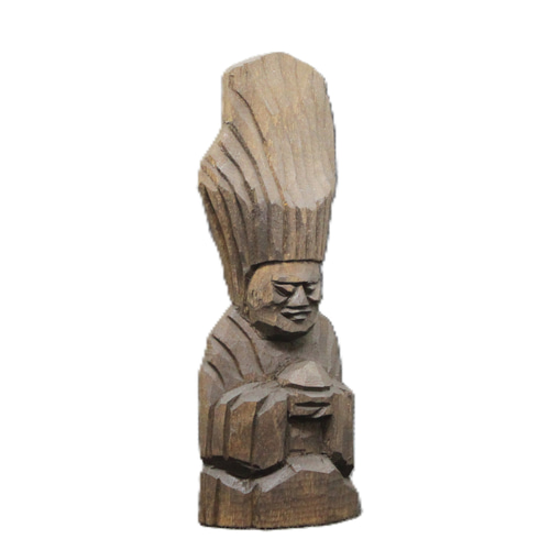 護法神(15cm gh6018) 仏像 円空仏 摸刻 木彫 彫刻 円空工房