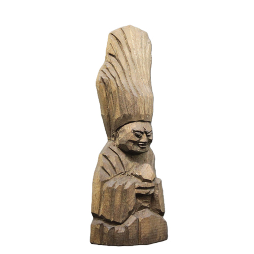護法神(15cm gh7504) 仏像 円空仏 摸刻 木彫 彫刻 円空工房クリーマ店