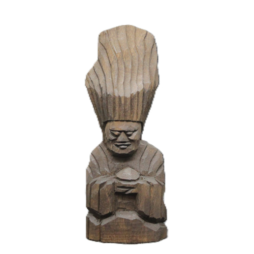 護法神(15cm gh6018) 仏像 円空仏 摸刻 木彫 彫刻 円空工房クリーマ店