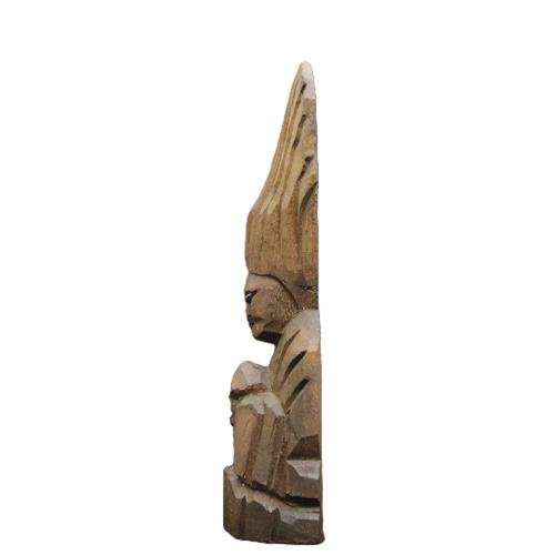 護法神(15cm gh7504) 仏像 円空仏 摸刻 木彫 彫刻 円空工房クリーマ店