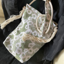 【はな】ミナペルホネンハンドメイドシャーリングバッグ フック様専用】ミナペルホネンハンドメイドシャーリングバッグ