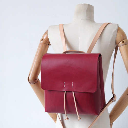 牛革手作りリュックサックレザーバックパック リュック・バックパック