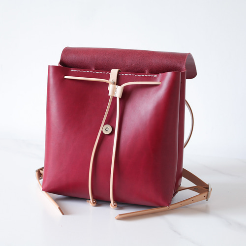 牛革手作りリュックサックレザーバックパック リュック・バックパック