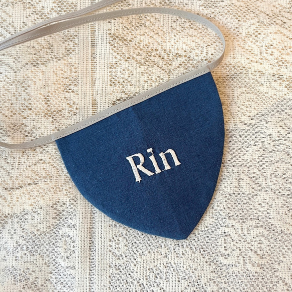 わんこビブ　名前刺繍　スタイ　犬　猫　ペットフォト　ぐりとぐら 2枚目の画像