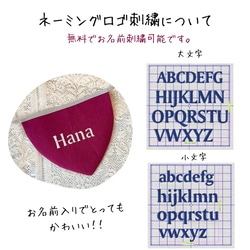 わんこビブ　名前刺繍　スタイ　犬　猫　ペットフォト　ぐりとぐら 5枚目の画像