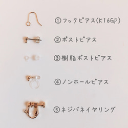 バブルイヤリング/ピアス 4枚目の画像