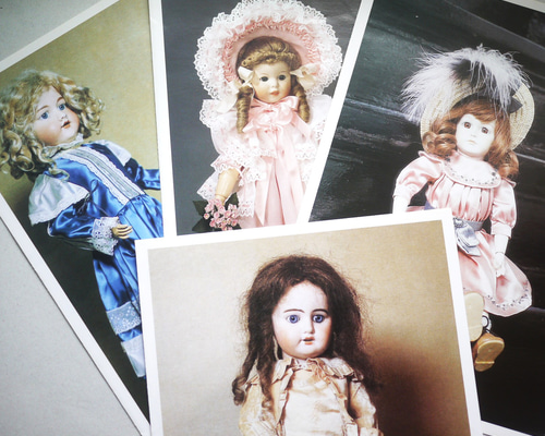 アンティークビスクドール人形 ベージュドレス ビスクドール アンティークドール 26〜28㎝ドレスの通販 by ローゼル's