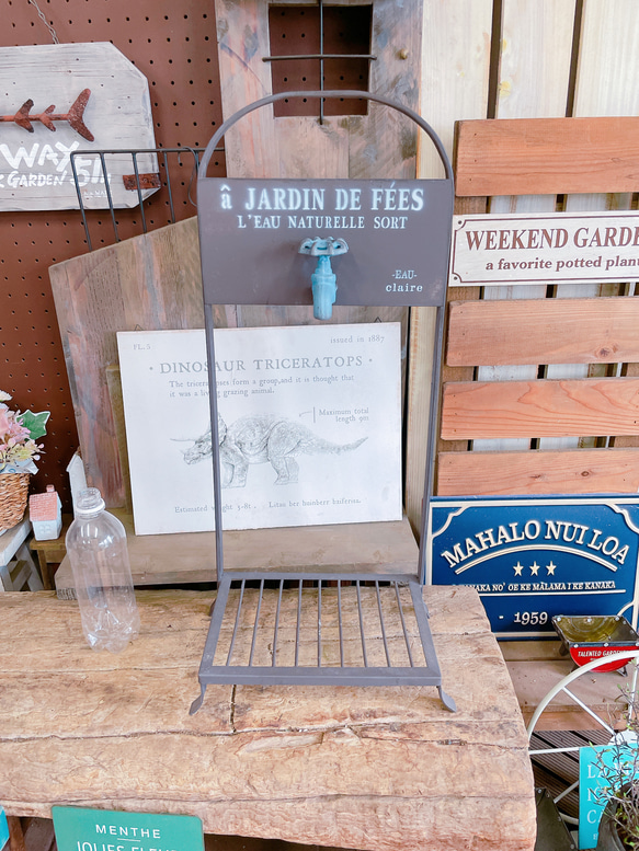 アイアンスタンド アンティーク シャビー 看板 メニュー ディスプレイ