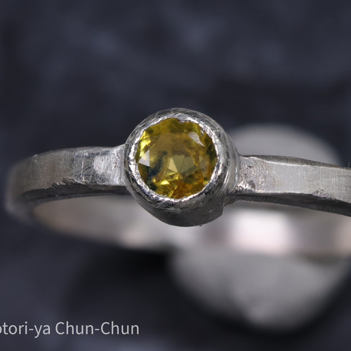 かなり珍しい青と黄色のバイカラー】タイ産 バイカラーサファイア