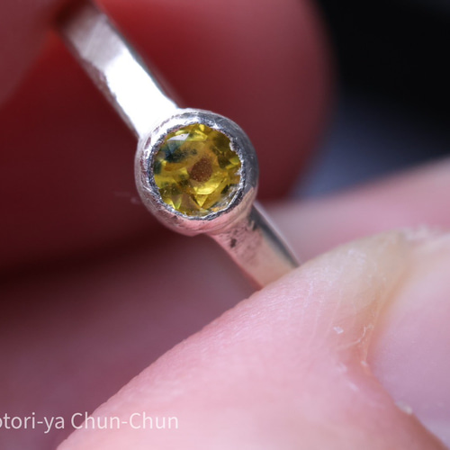 かなり珍しい青と黄色のバイカラー】タイ産 バイカラーサファイア