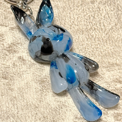 レジンうさぎのパラコードキーホルダーNo.2 その他アクセサリー
