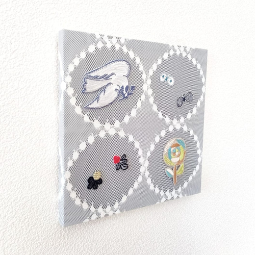 レースタンバリン ファブリックパネル ミナペルホネン インテリア 北欧