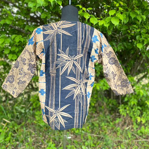 柿渋染め 鯉口シャツ Mサイズ 浴衣リメイク 一点物 その他ファッション