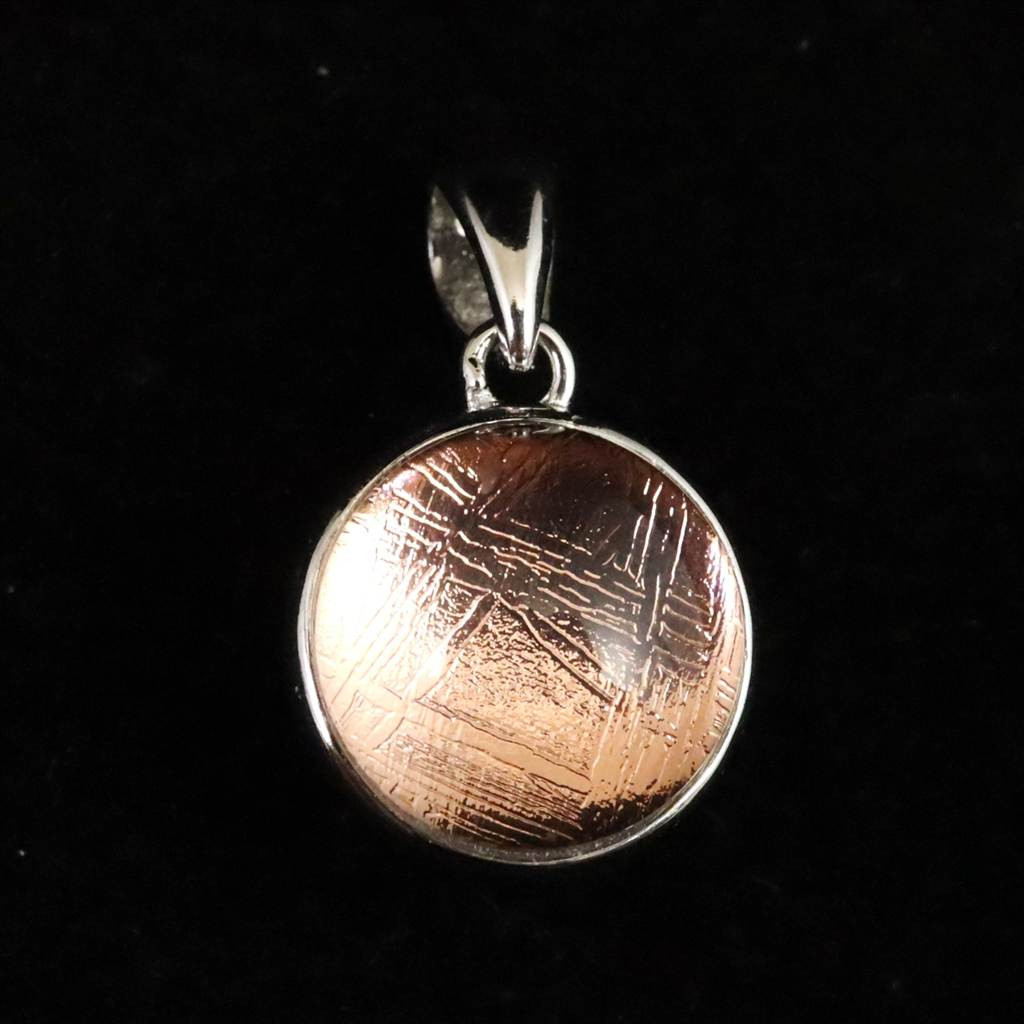 ギベオン ピンクゴールドカラー 11mmボール型　ペンダント 2.2g #97253