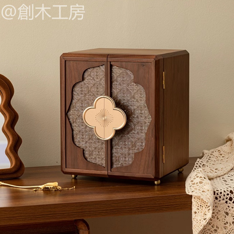 限定✨ハンドメイド木製ジュエリーボックス真珠貝象嵌