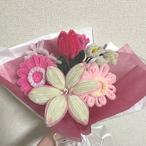 母の日 ギフト モールフラワー 韓国花束 ✽枯れないお花