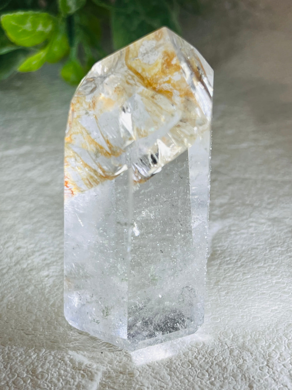 コパー（銅）内包　レインボー　クリスタル　水晶　ポイント　ポリッシュ　原石 7枚目の画像