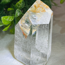 コパー（銅）内包　レインボー　クリスタル　水晶　ポイント　ポリッシュ　原石 3枚目の画像
