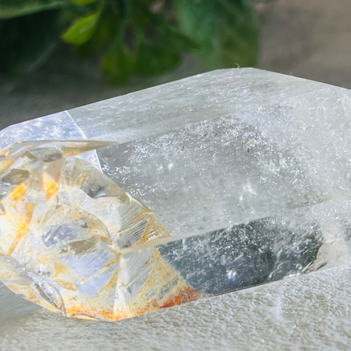 コパー（銅）内包 レインボー クリスタル 水晶 ポイント
