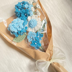 【専用】　みるのさら様用花束　かぎ針編みの青系花束 専用】 みるのさら様用花束 かぎ針編みの青系花束