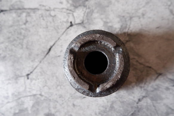 3.5号窯変黒鉢039　塊根植物　多肉植物　盆栽　植木鉢　作家鉢　鉢皿　沖縄 7枚目の画像