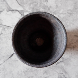 3.5号窯変黒鉢039　塊根植物　多肉植物　盆栽　植木鉢　作家鉢　鉢皿　沖縄 5枚目の画像